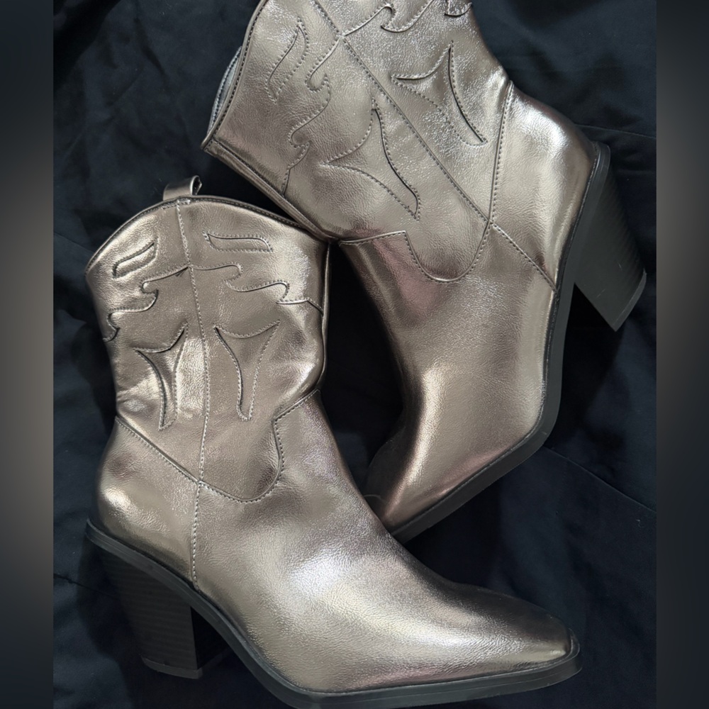 Torrid Metallic Ankle Boots